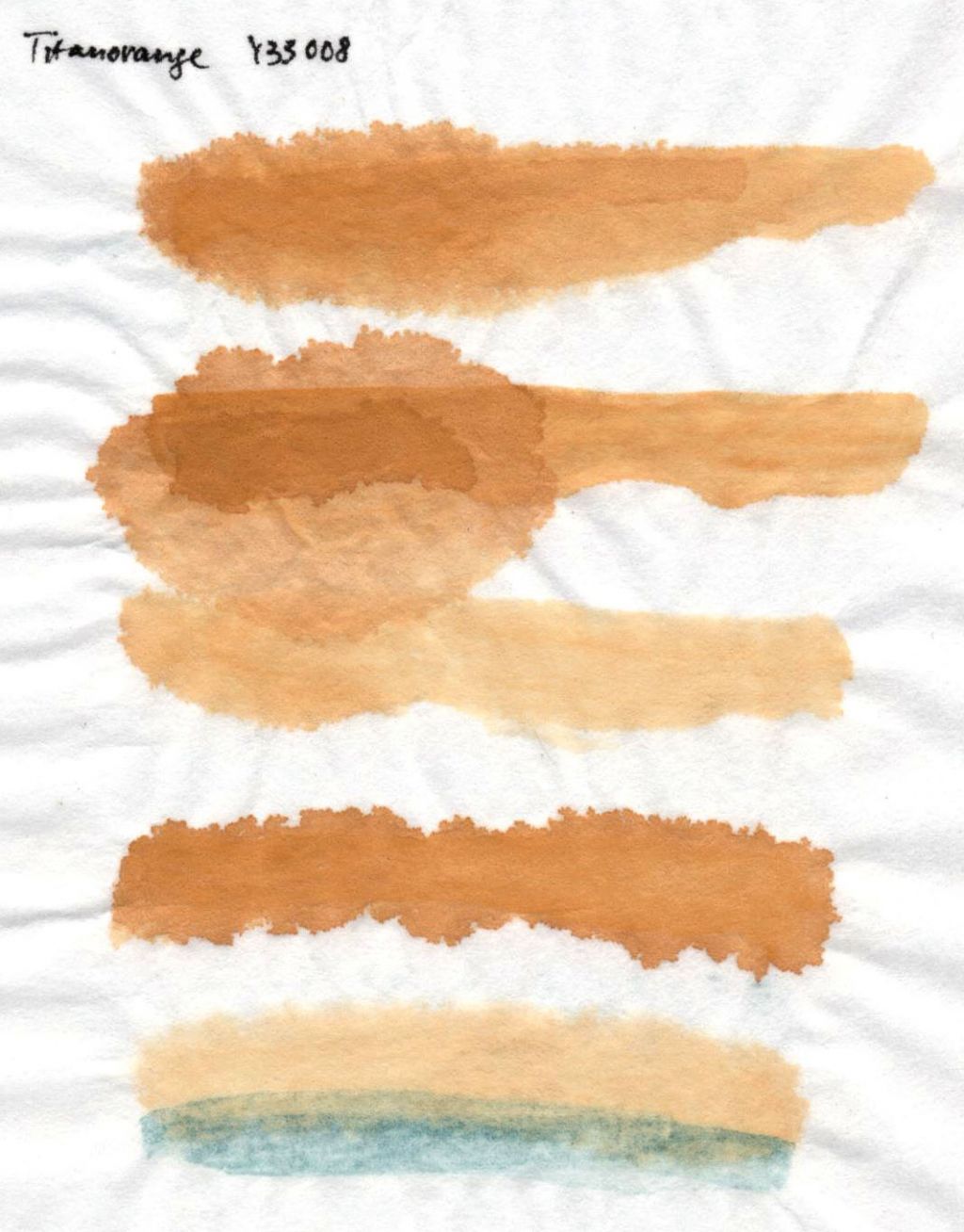 Kremer akvarel - titanově oranžová (plast, 3 x 1,8 x 1 cm)